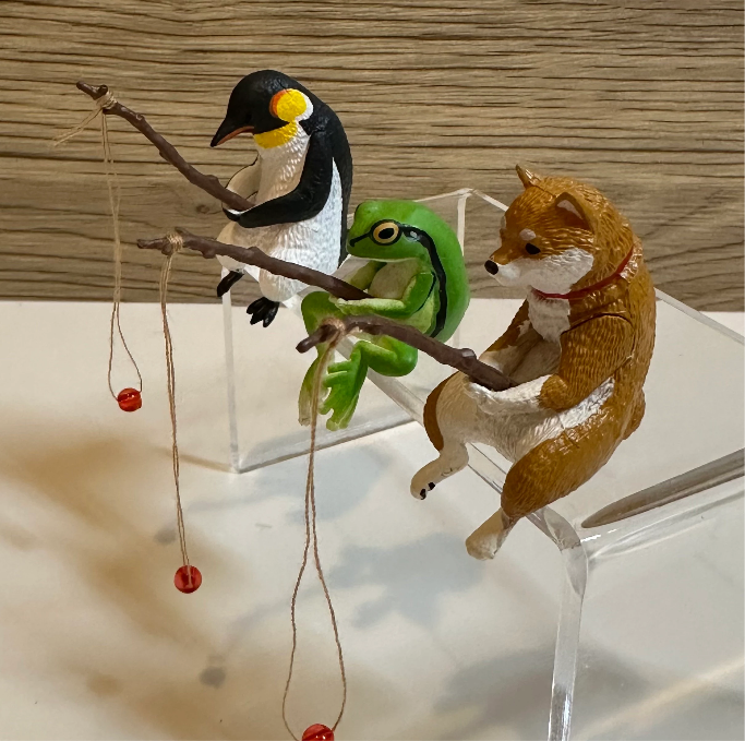 Fishing Animals Figurines