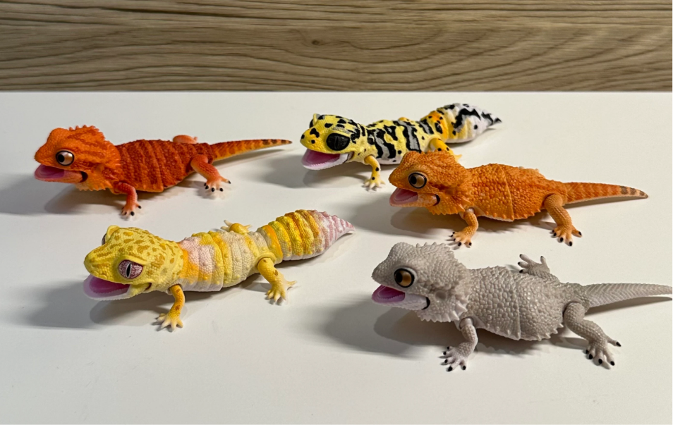 Bearded Lizard Gecko Figurines