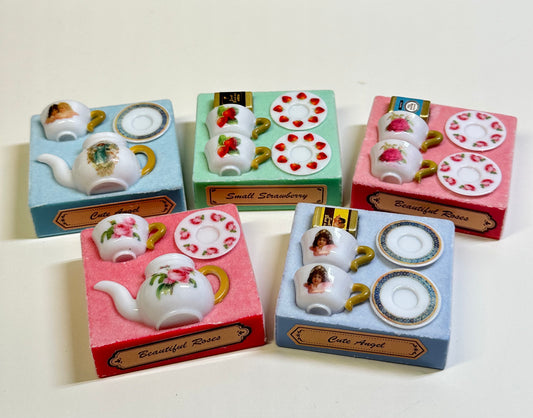 1/6 scale Miniature Tea Set with gift box