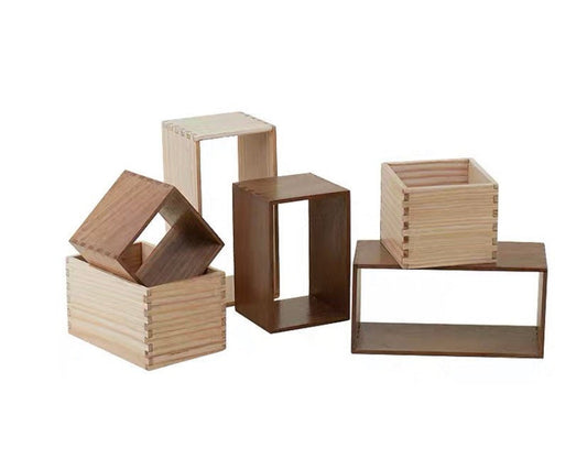 Wooden Cube Storage