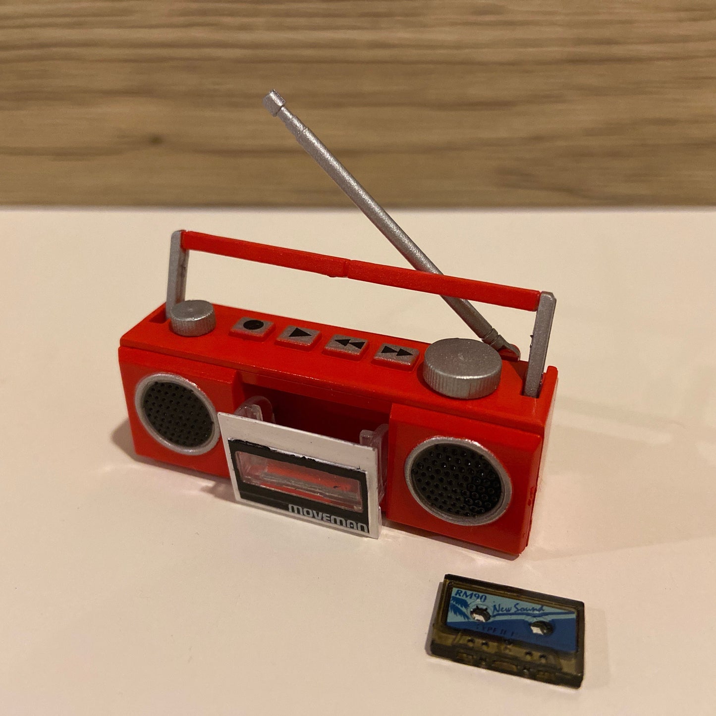 Red Radio Cassette Player