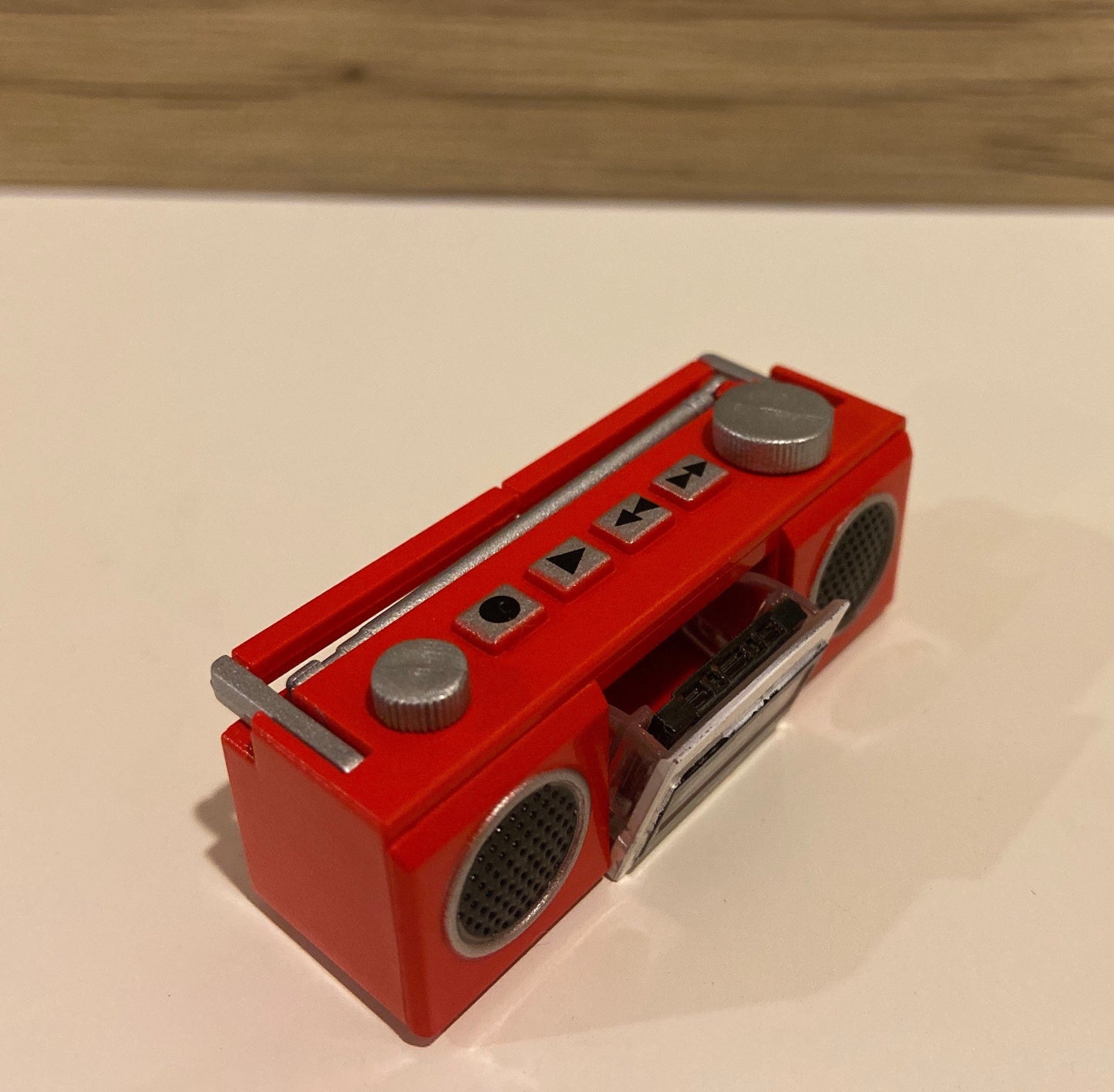 Red Radio Cassette Player