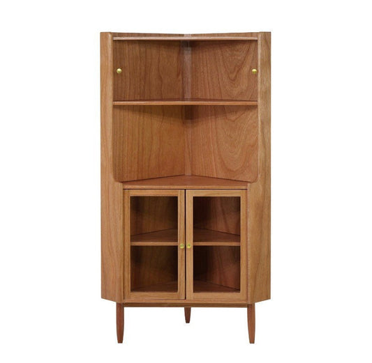 Corner Cabinet with Open Shelf