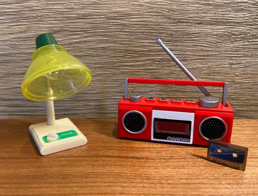 Cassette Player & Lamp Set