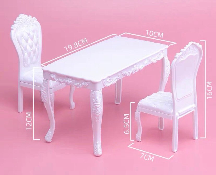 White Table & Chair Set