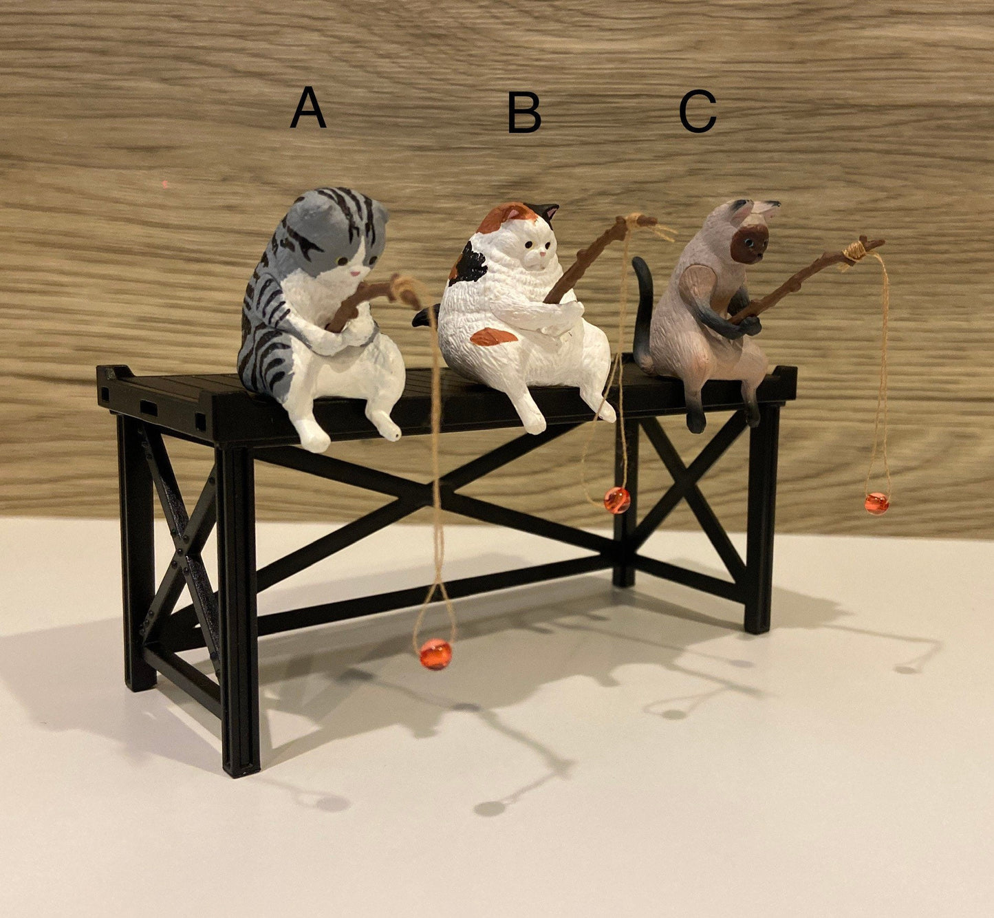 Fishing Cat Figurines