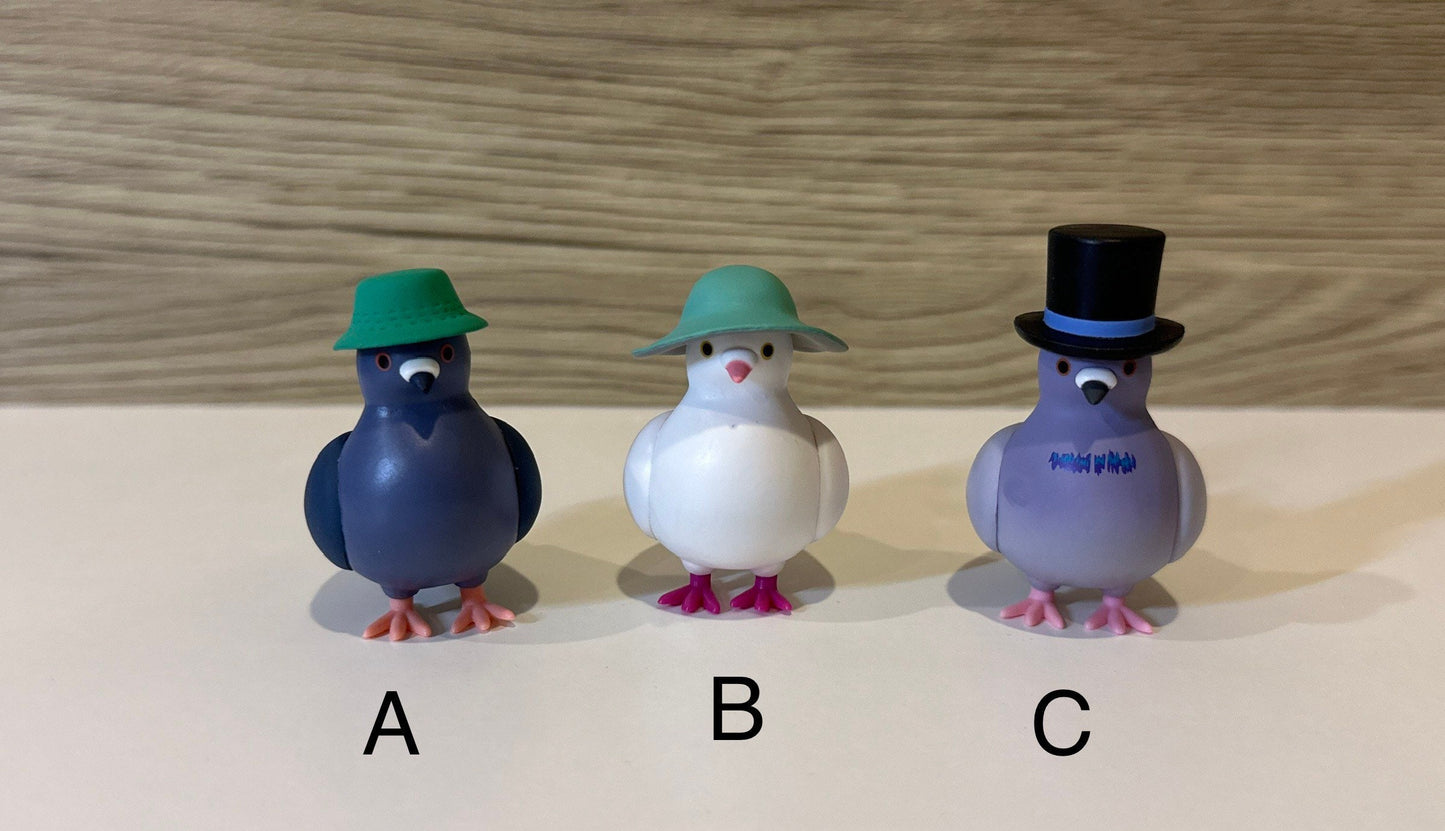 Pigeon Hat Figurines