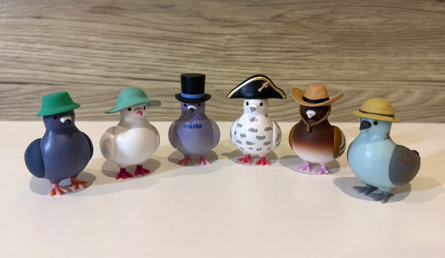 Pigeon Hat Figurines