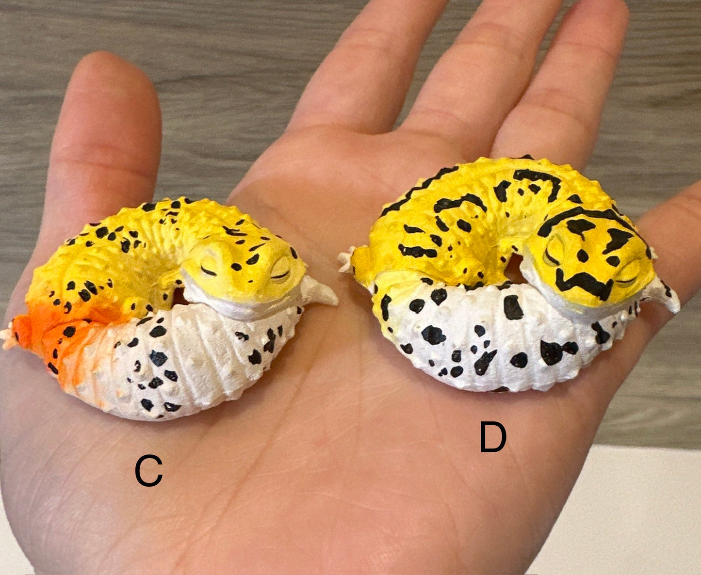 Sleep Leopard Gecko Figurines