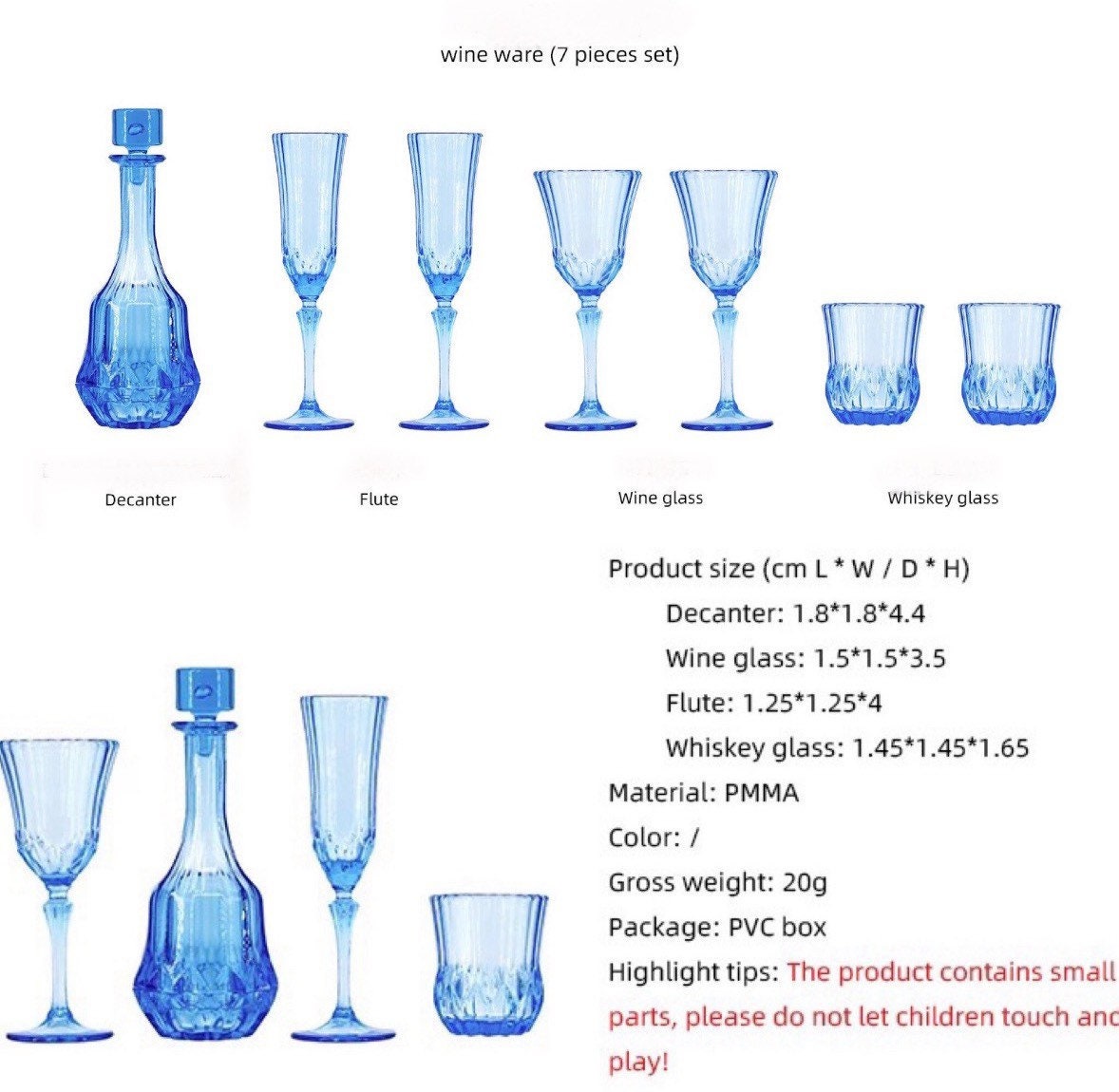 7 pcs Wine Glass