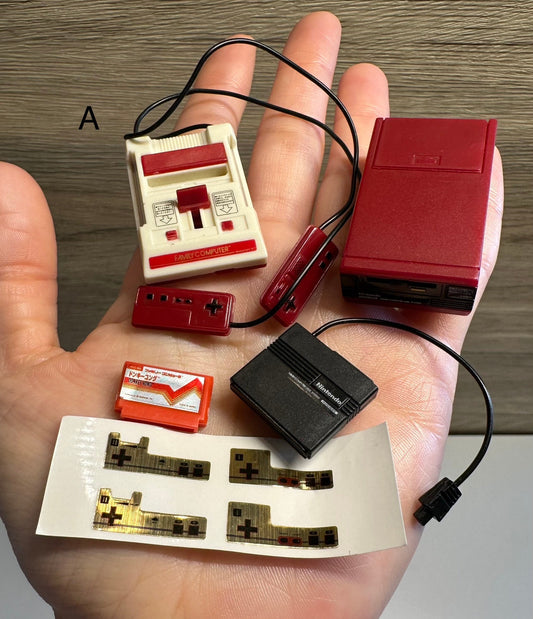 Retro Video Game Console Set