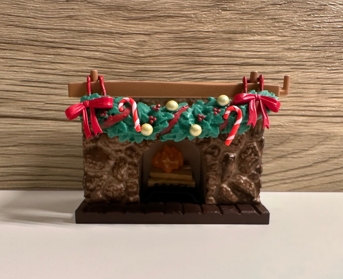 Fireplace with Christmas Decor