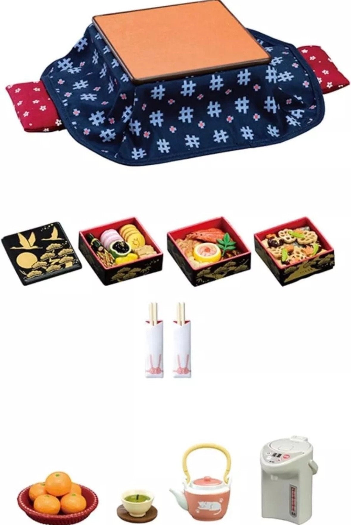 Japanese Heating Table Kotatsu Set